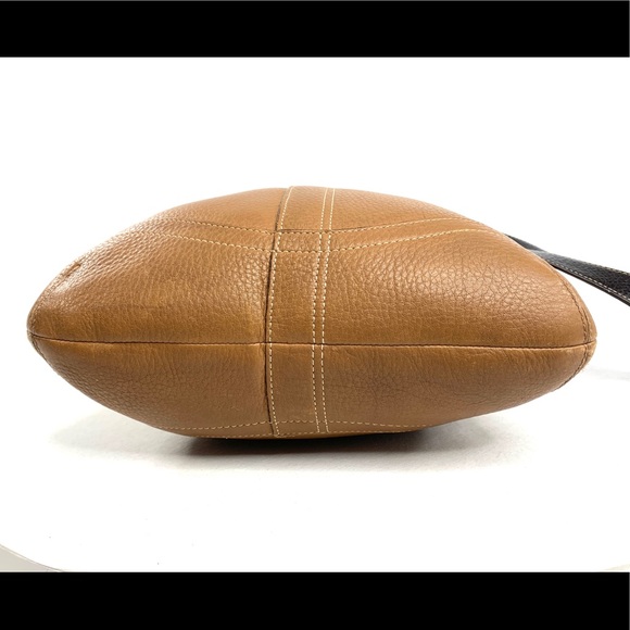 COACH Legacy F10941 Camel Brown Leather Medium Shoulder Duffle Bag Purse - Picture 5 of 10